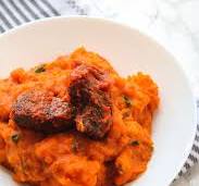 Asaro and Fried Stew with Chicken or Turkey